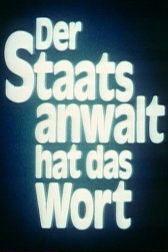 Постер фильма «Der Staatsanwalt hat das Wort»